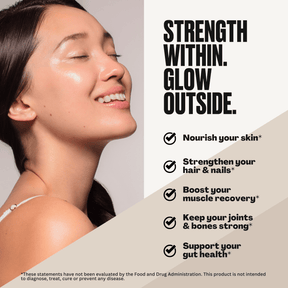 Uppermost Collagen Peptides Protein Powder, Grass-fed & Pasture-raised, Hydrolyzed, Skin, Hair, Nail & Joint Support